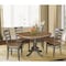 International Concepts Round 36 in Rd Extension Dining table, 4 RTA chairs, Hickory/Washed Coal, 36 W, 48 L, 29.3 in H, Wood K45-36RXT-C617-4 - alternate 2